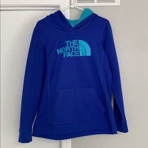 The North Face colbolt blue hoodie